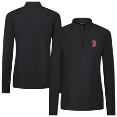 Boston Red Sox Levelwear Women's Upright Insignia 2.0 Quarter-Zip Tri-Blend Top for sale