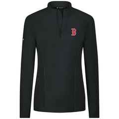 Boston Red Sox Levelwear Women's Upright Insignia 2.0 Quarter-Zip Tri-Blend Top for sale
