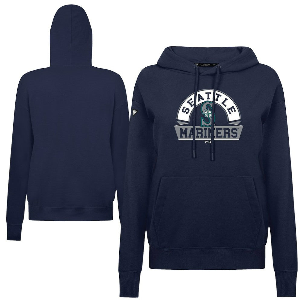 Seattle Mariners Levelwear Women's Adorn Banner Arch Hoodie Outlet