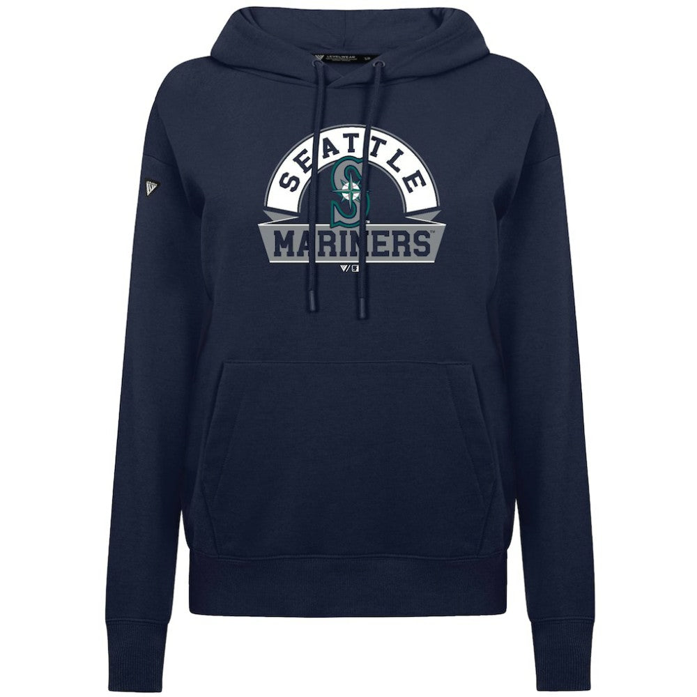Seattle Mariners Levelwear Women's Adorn Banner Arch Hoodie Outlet