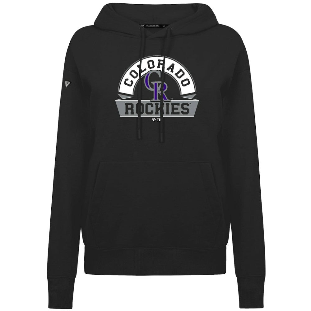 Colorado Rockies Levelwear Women's Adorn Banner Arch Hoodie Online