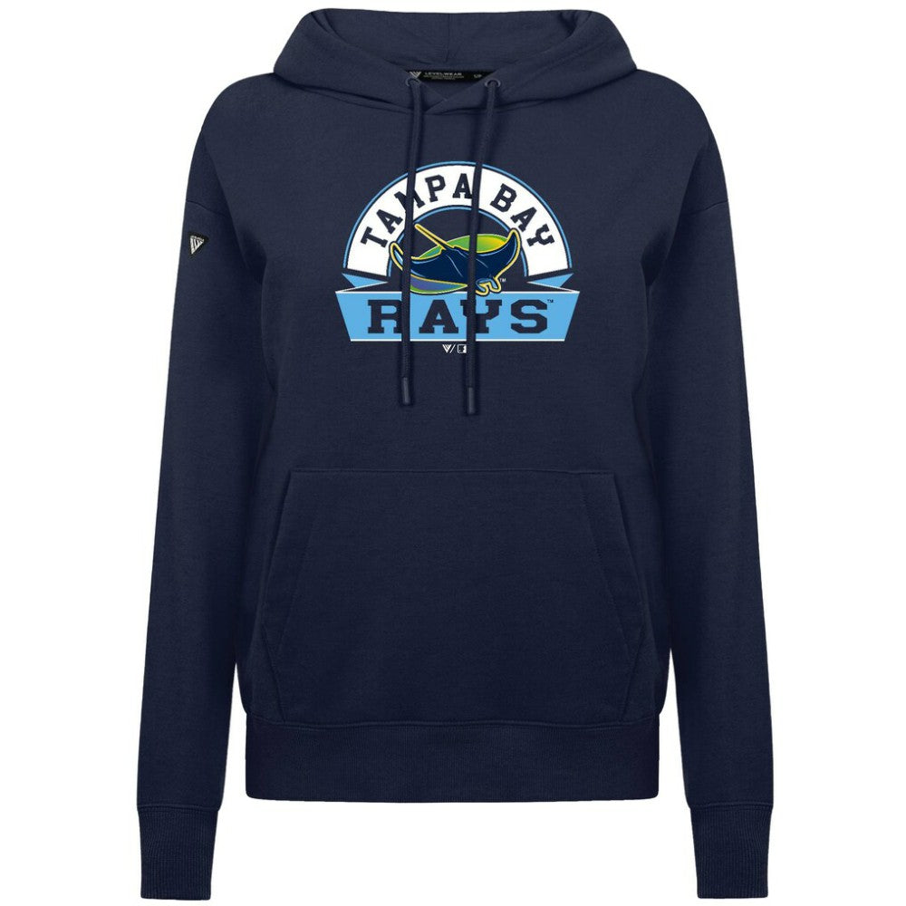 Tampa Bay Rays Levelwear Women's Adorn Banner Arch Hoodie Discount