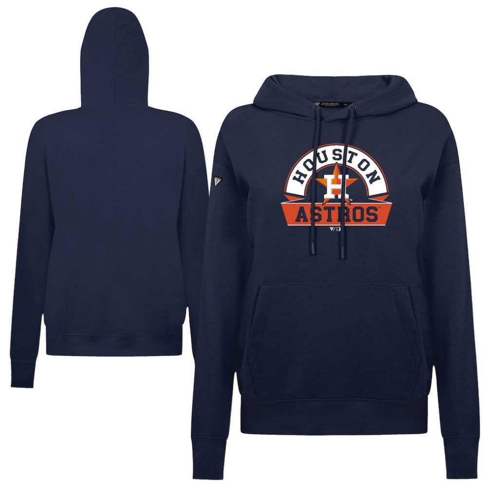 Houston Astros Levelwear Women's Adorn Banner Arch Hoodie Outlet