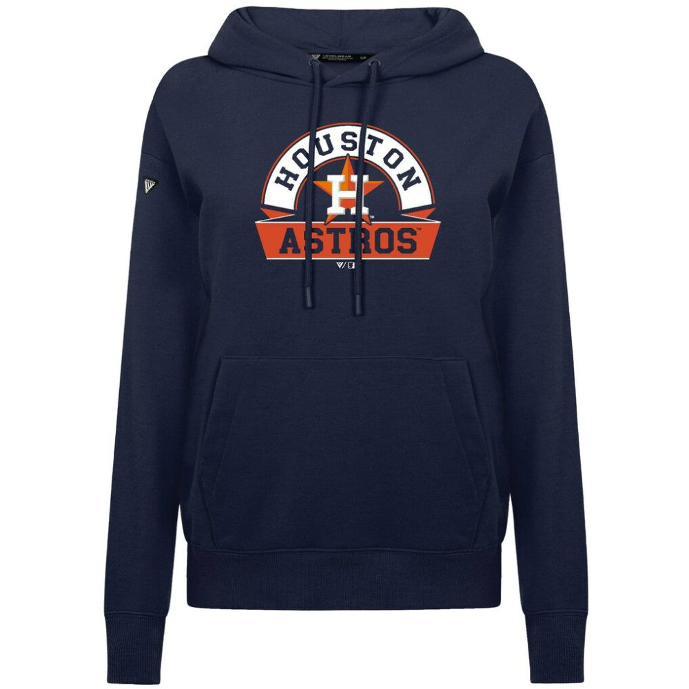 Houston Astros Levelwear Women's Adorn Banner Arch Hoodie Outlet