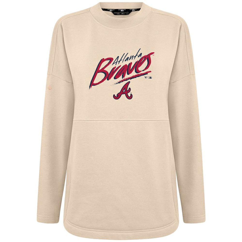 Atlanta Braves Levelwear Women's Oversized Beaudry Sizzle Top for sale