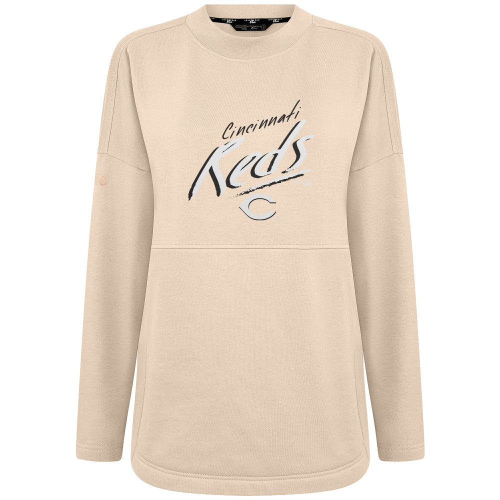 Cincinnati Reds Levelwear Women's Oversized Beaudry Sizzle Top Outlet