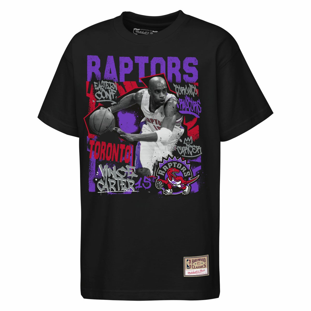 Mitchell & Ness Vince Carter Toronto Raptors Youth Star Moment T-Shirt Black