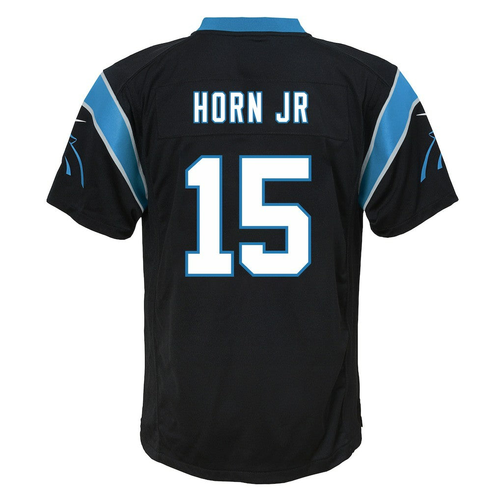 Jimmy Horn Jr. Carolina Panthers Youth Team Game Jersey - Black - Nike