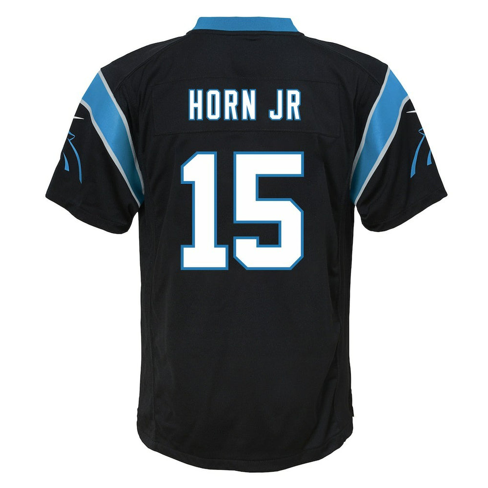 Jimmy Horn Jr. Carolina Panthers Youth Team Game Jersey - Black - Nike