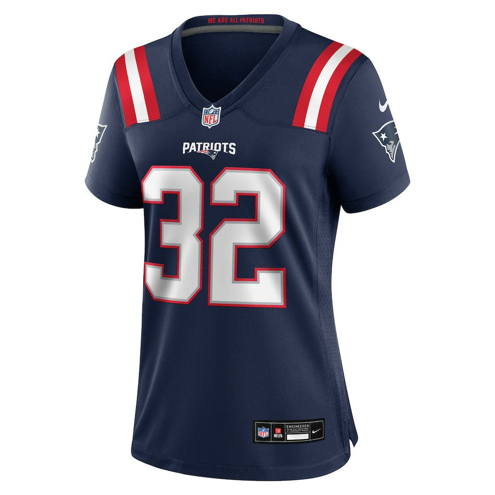 TreVeyon Henderson New England Patriots Women's Game Jersey - Navy - Nike