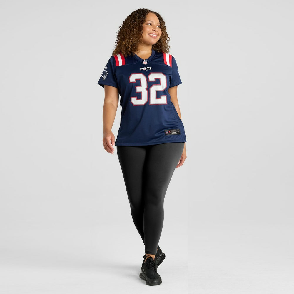 TreVeyon Henderson New England Patriots Women's Game Jersey - Navy - Nike
