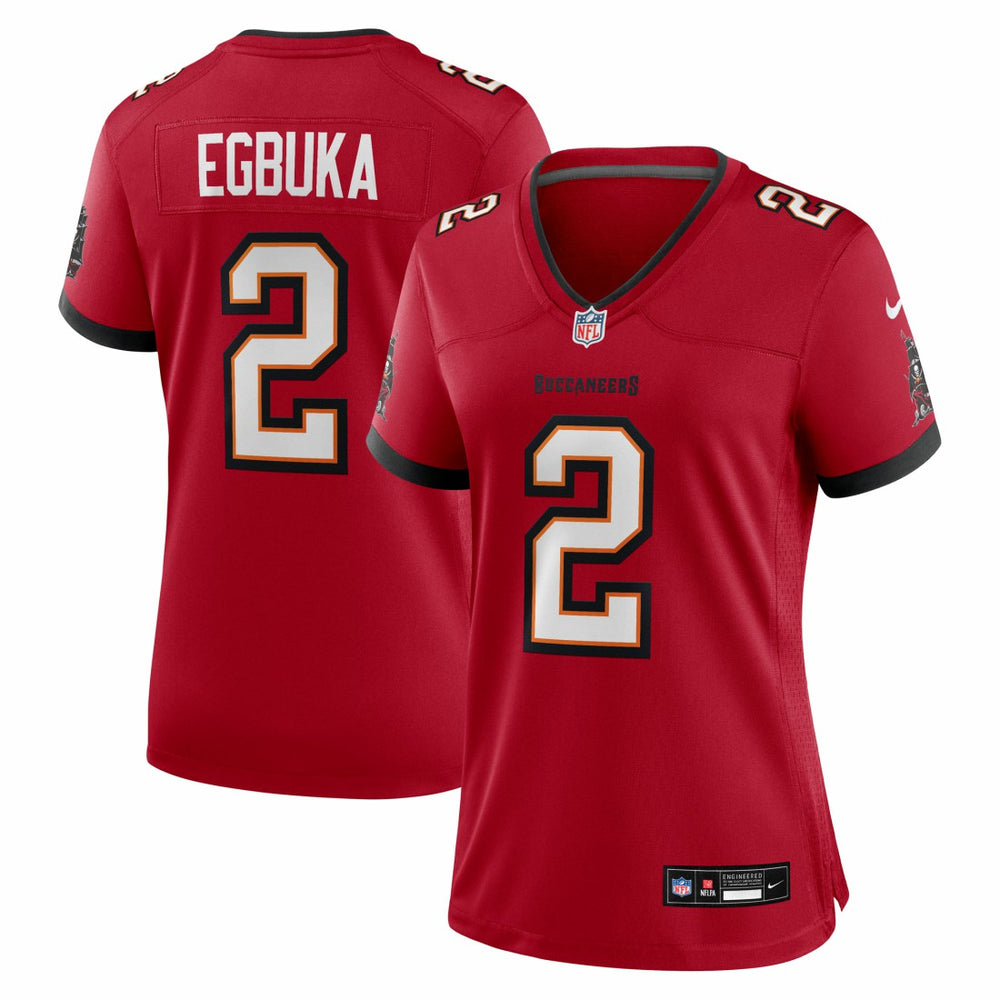 Emeka Egbuka Tampa Bay Buccaneers Women's Team Game Jersey - Red - Nike