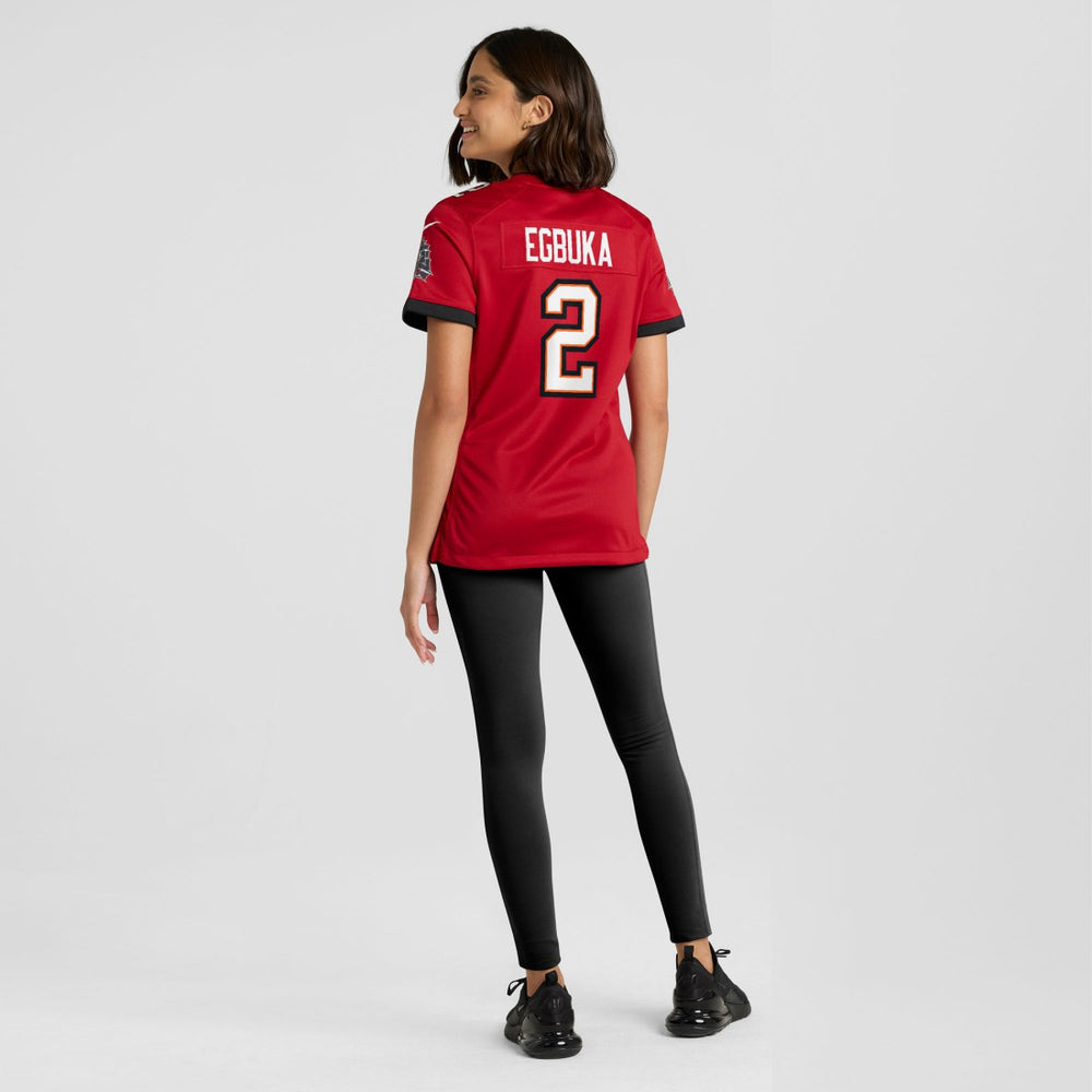 Emeka Egbuka Tampa Bay Buccaneers Women's Team Game Jersey - Red - Nike