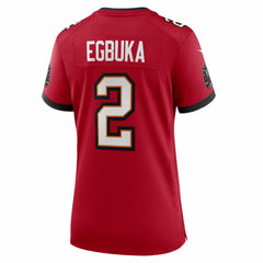 Emeka Egbuka Tampa Bay Buccaneers Women's Team 50th Season Game Jersey - Red - Nike