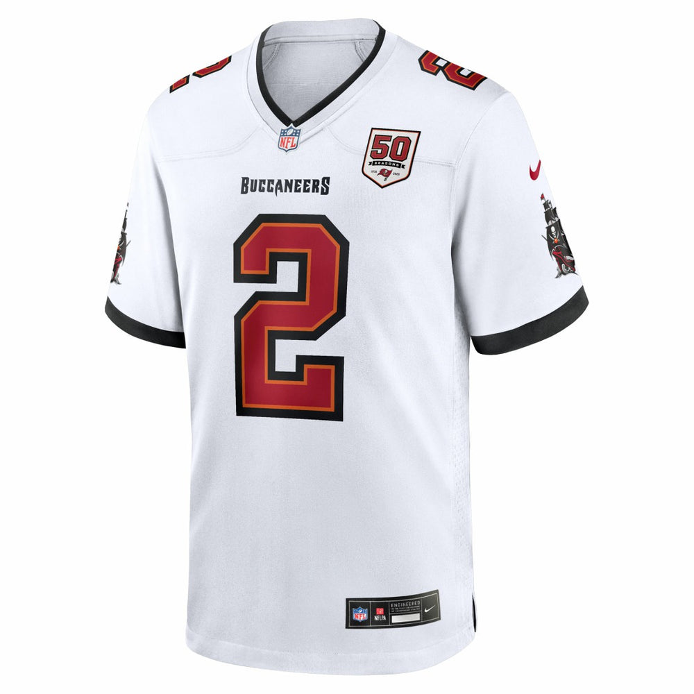 Emeka Egbuka Tampa Bay Buccaneers 50th Season Game Jersey - White - Nike