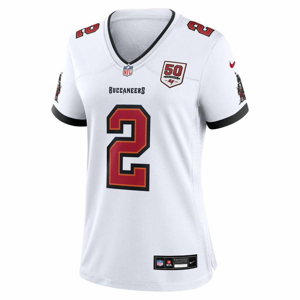 Emeka Egbuka Tampa Bay Buccaneers Women's 50th Season Game Jersey - White - Nike