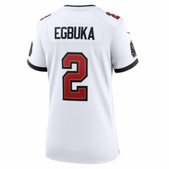 Emeka Egbuka Tampa Bay Buccaneers Women's 50th Season Game Jersey - White - Nike