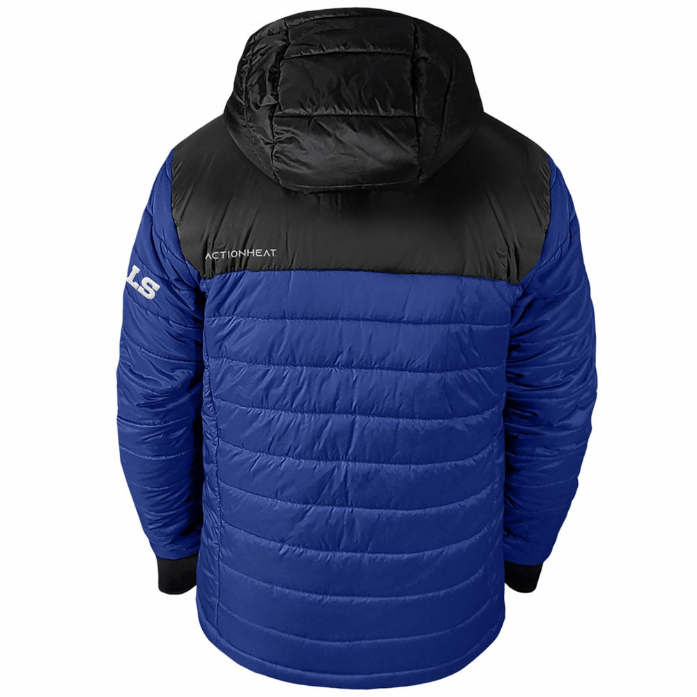 Buffalo Bills ActionHeat 5V Battery Heated Colorblock Full-Zip Puffer Jacket - Black/Royal - NFL