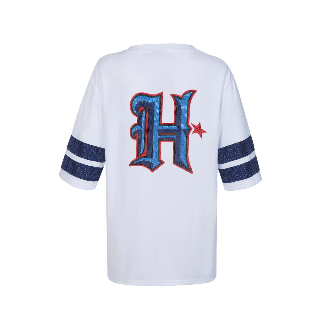 Houston Texans Cuce Women's Rhinestone V-Neck Tunic - White - NFL