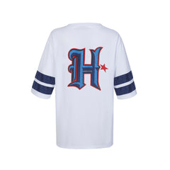 Houston Texans Cuce Women's Rhinestone V-Neck Tunic - White - NFL