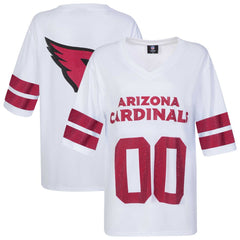 Arizona Cardinals Cuce Women's Rhinestone V-Neck Tunic - White - NFL
