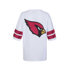 Arizona Cardinals Cuce Women's Rhinestone V-Neck Tunic - White - NFL