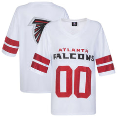 Atlanta Falcons Cuce Women's Rhinestone V-Neck Tunic - White - NFL