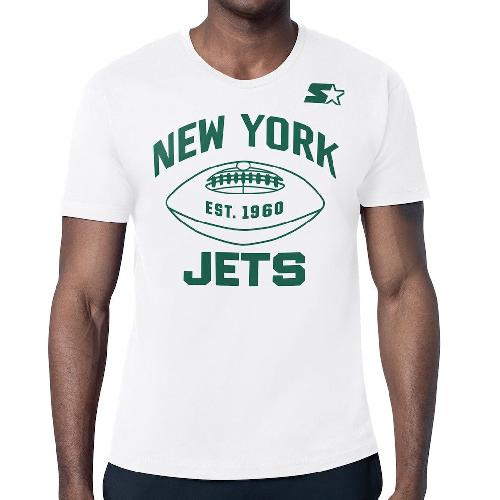 New York Jets Starter Green and White Forever T-Shirt - White - NFL