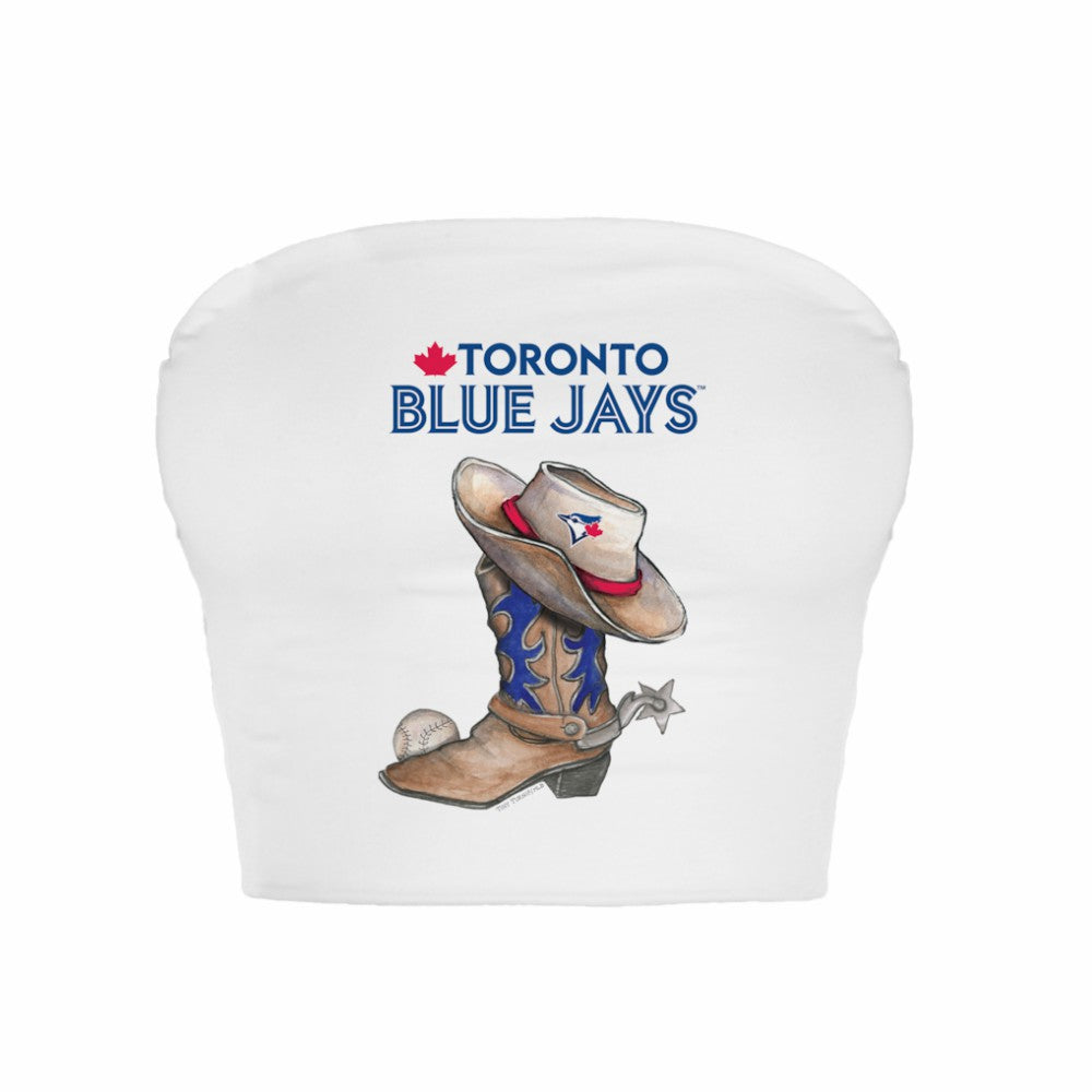 Toronto Blue Jays Tiny Turnip Women's Cowboy Boot Crop Tube Top Discount