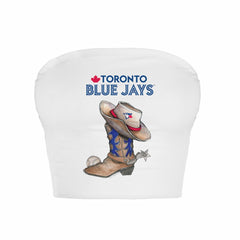 Toronto Blue Jays Tiny Turnip Women's Cowboy Boot Crop Tube Top Discount