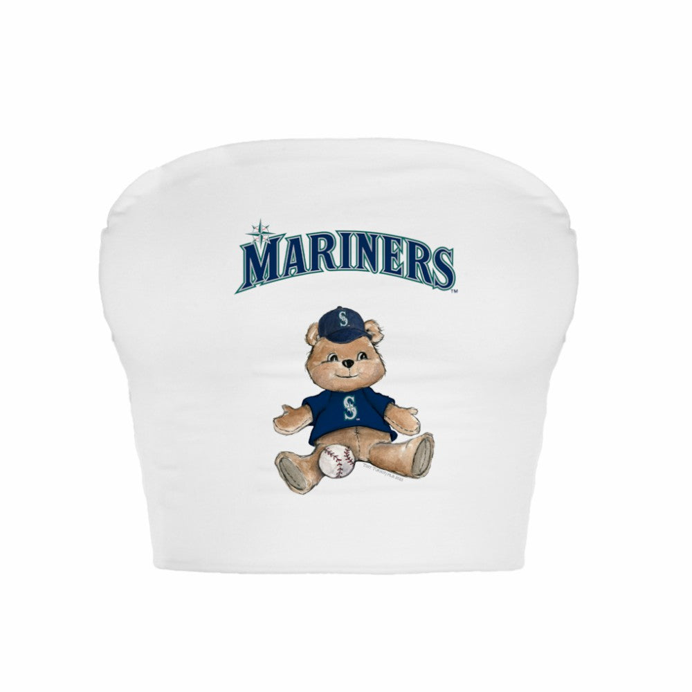 Seattle Mariners Tiny Turnip Women's Teddy Bear Crop Tube Top Discount