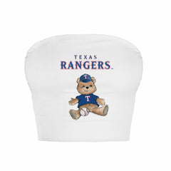 Texas Rangers Tiny Turnip Women's Teddy Bear Crop Tube Top Outlet