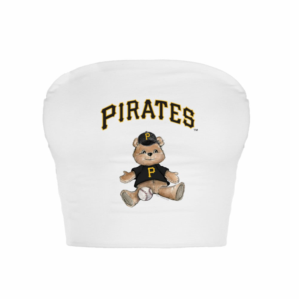 Pittsburgh Pirates Tiny Turnip Women's Teddy Bear Crop Tube Top Online