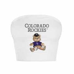 Colorado Rockies Tiny Turnip Women's Teddy Bear Crop Tube Top Discount