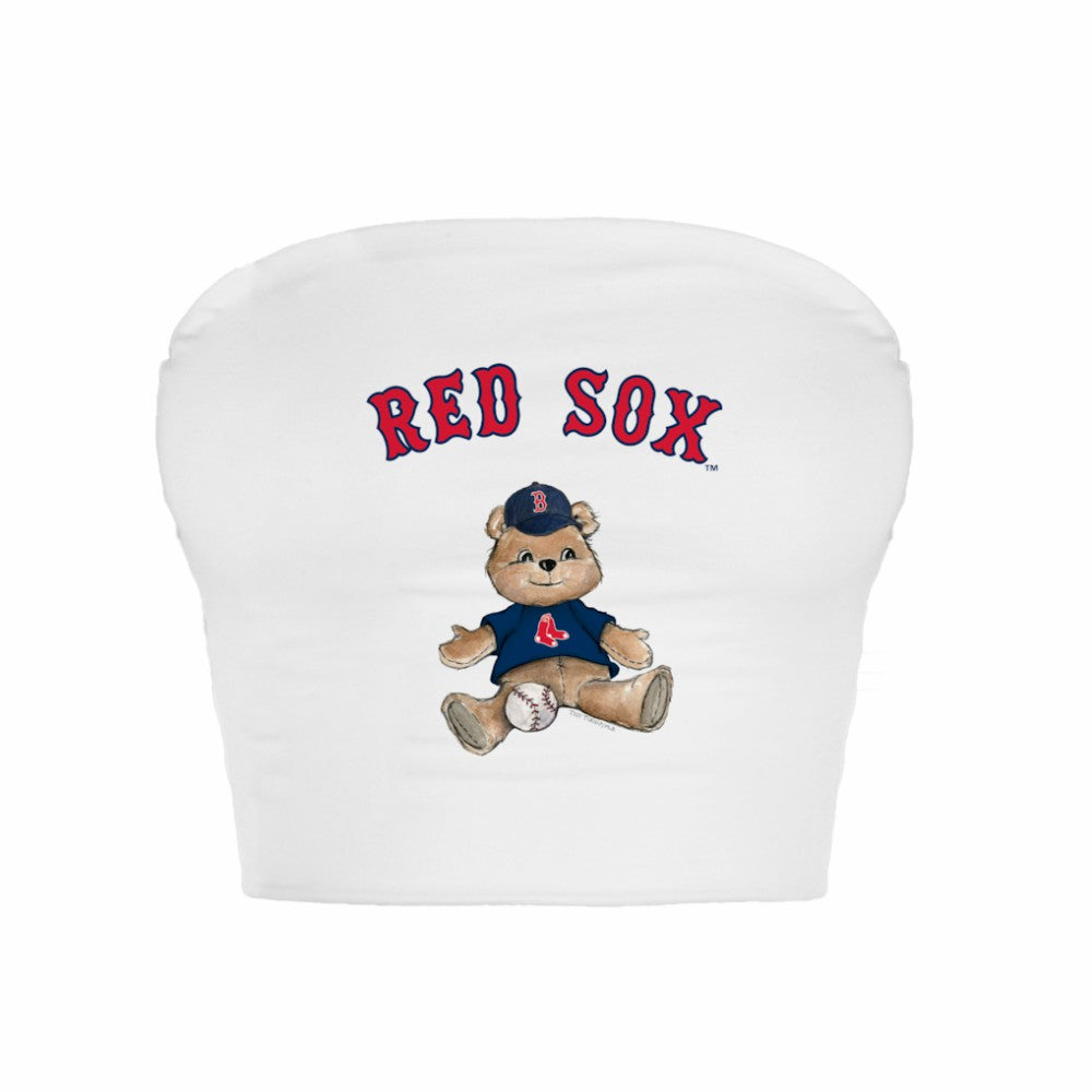 Boston Red Sox Tiny Turnip Women's Teddy Bear Crop Tube Top Online