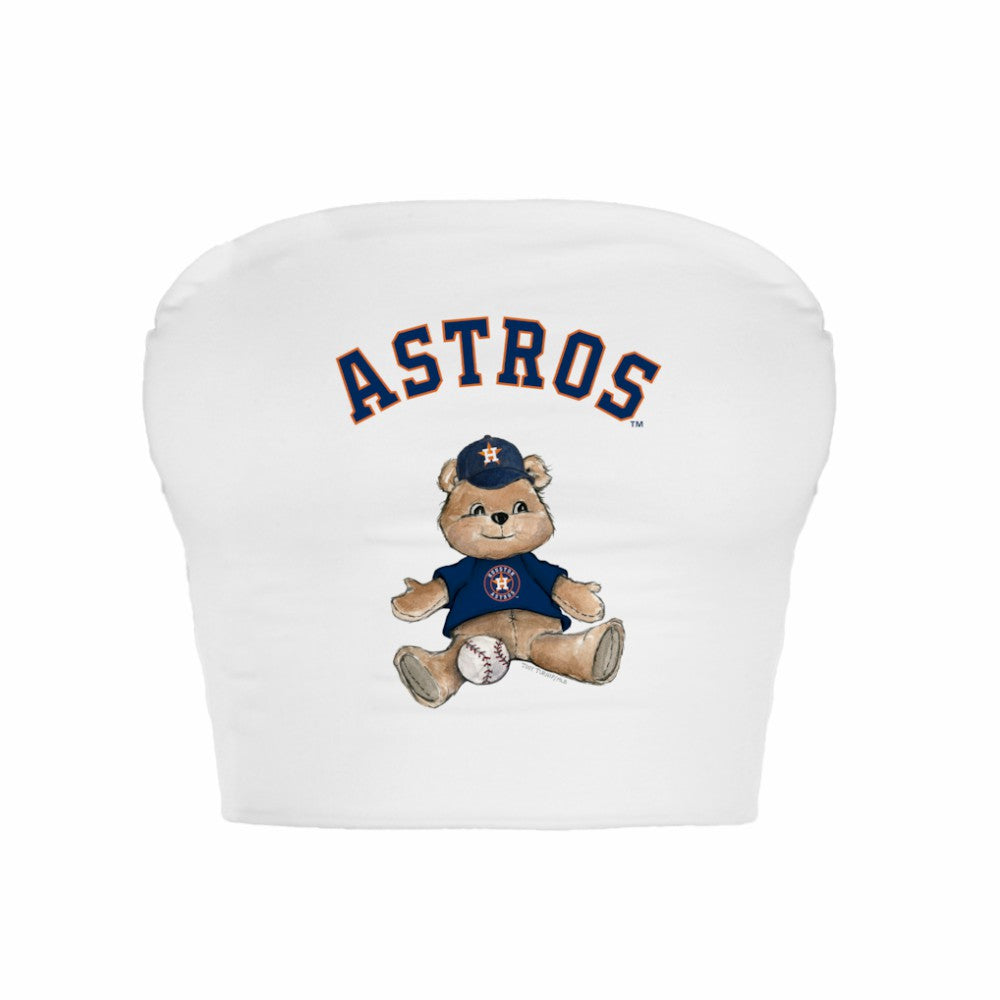 Houston Astros Tiny Turnip Women's Teddy Bear Crop Tube Top Online