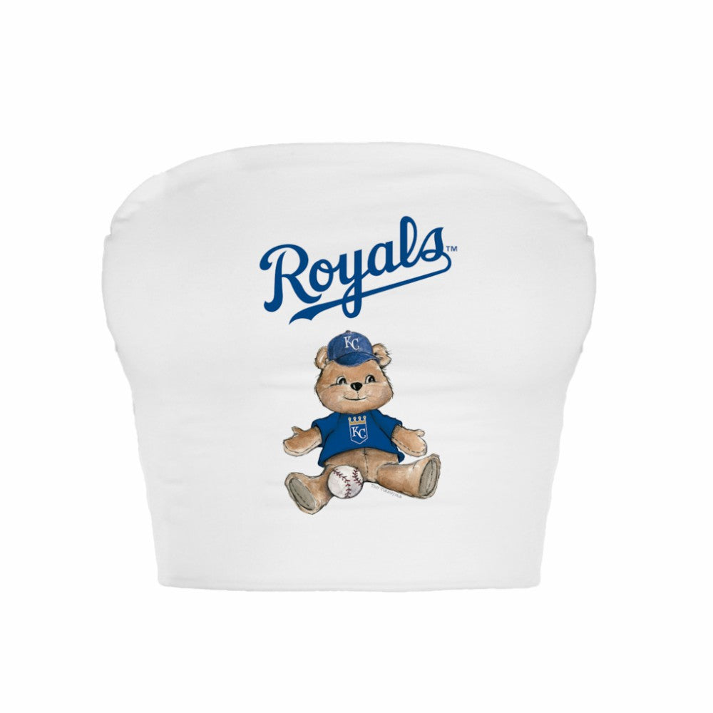 Kansas City Royals Tiny Turnip Women's Teddy Bear Crop Tube Top Outlet