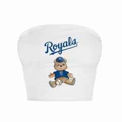 Kansas City Royals Tiny Turnip Women's Teddy Bear Crop Tube Top Outlet