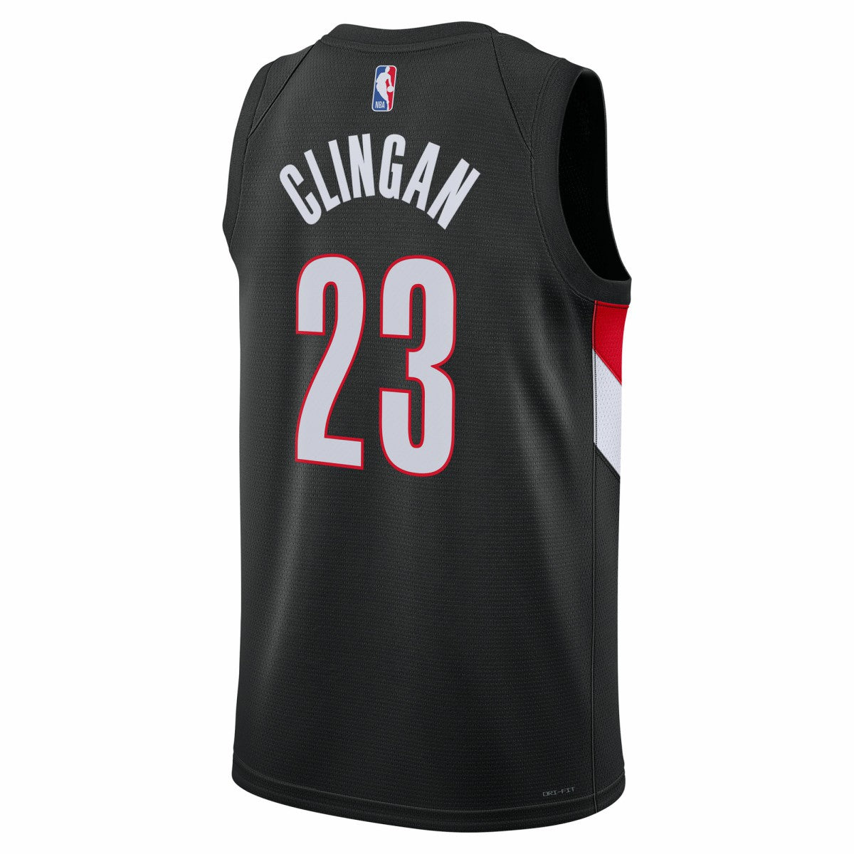 Nike Donovan Clingan Portland Trail Blazers Unisex Swingman Jersey Icon Edition Black
