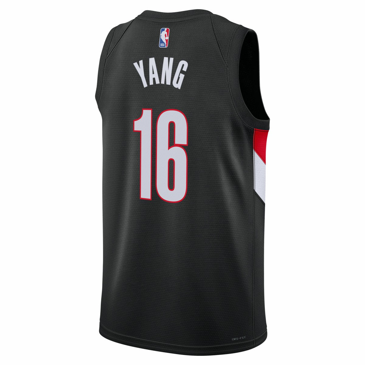 Nike Yang Hansen Portland Trail Blazers Unisex Swingman Jersey Icon Edition Black