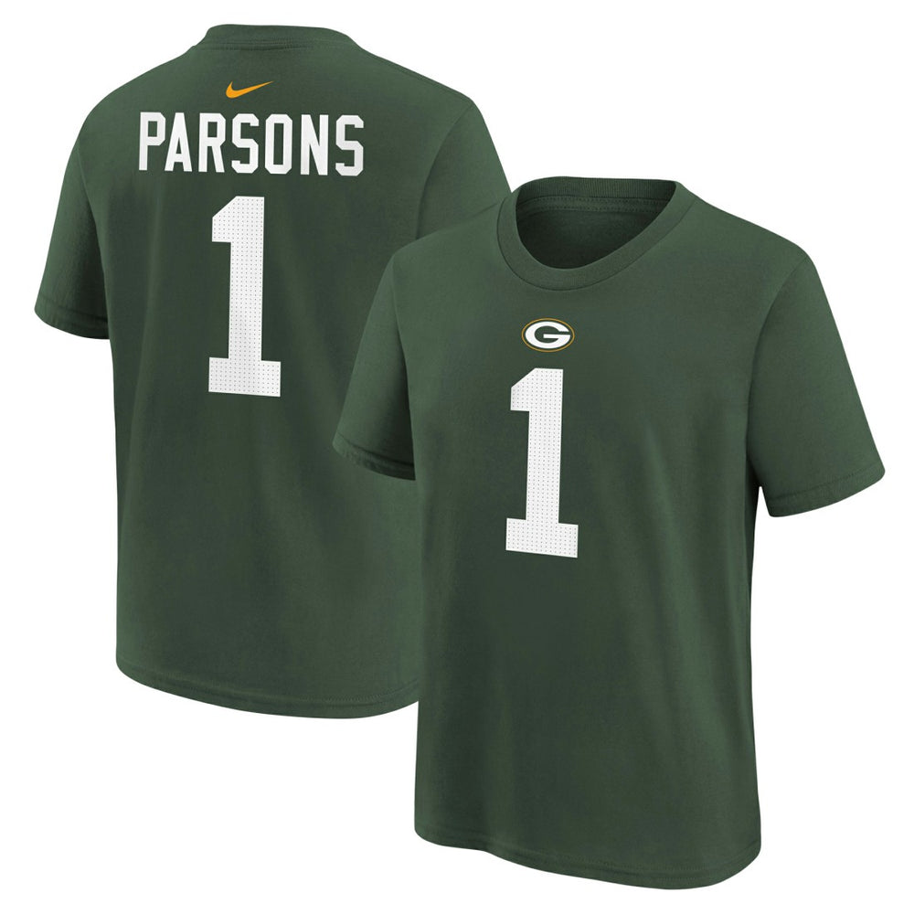 Micah Parsons Green Bay Packers Youth Player Name & Number T-Shirt - Green - Nike