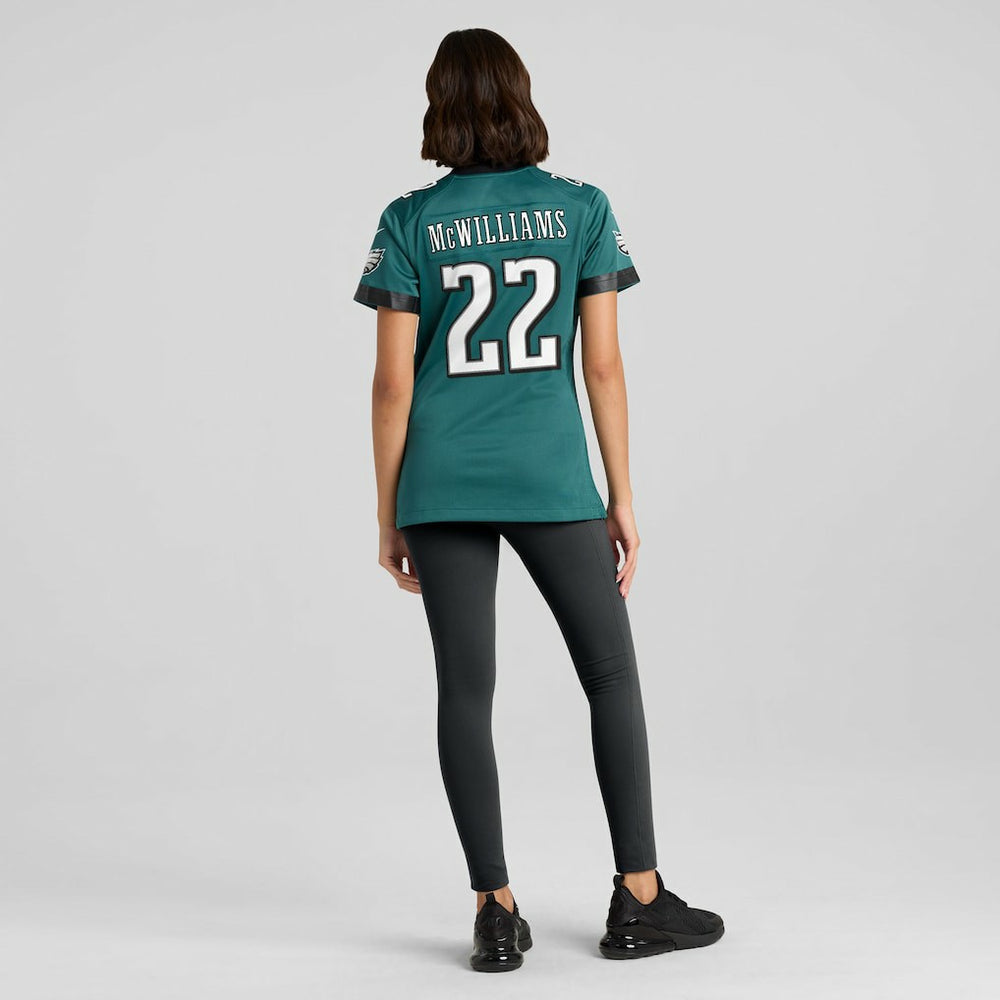 Mac McWilliams Philadelphia Eagles Women's Team Game Jersey - Midnight Green - Nike