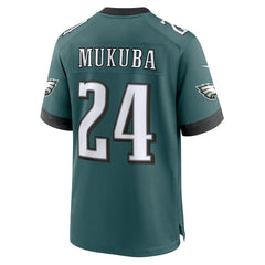 Andrew Mukuba Philadelphia Eagles Team Game Jersey - Midnight Green - Nike