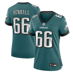 Drew Kendall Philadelphia Eagles Women's Team Game Jersey - Midnight Green - Nike