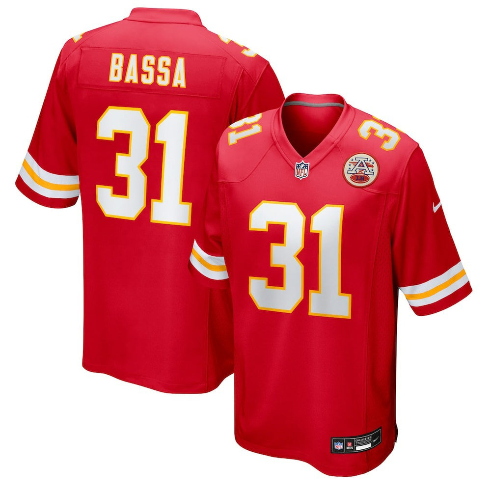 Jeffrey Bassa Kansas City Chiefs Team Game Jersey - Red - Nike