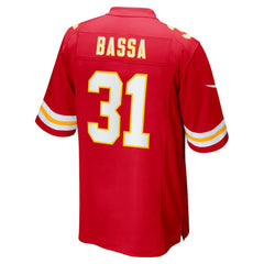 Jeffrey Bassa Kansas City Chiefs Team Game Jersey - Red - Nike