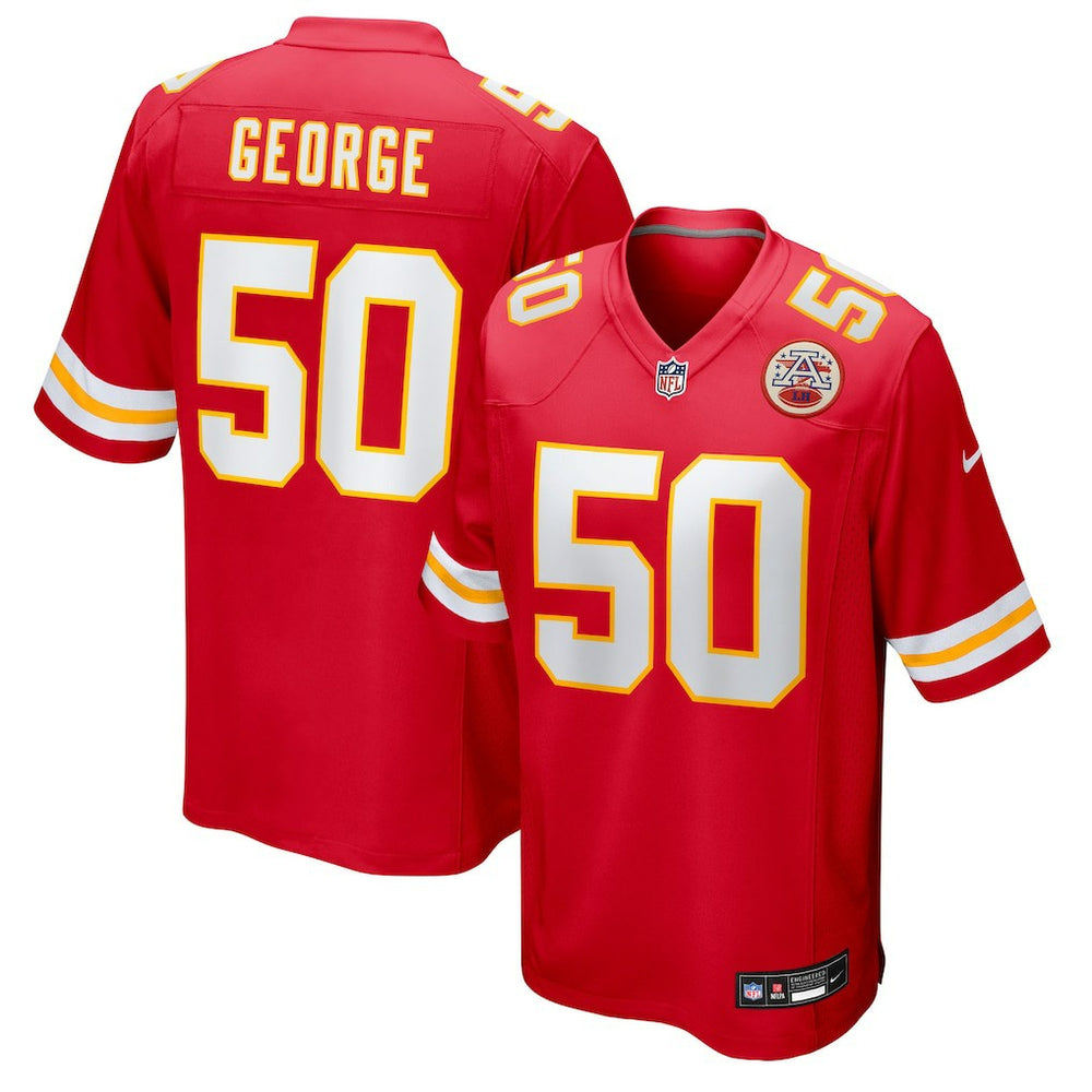 Brandon George Kansas City Chiefs Team Game Jersey - Red - Nike