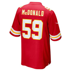 Cooper McDonald Kansas City Chiefs Team Game Jersey - Red - Nike