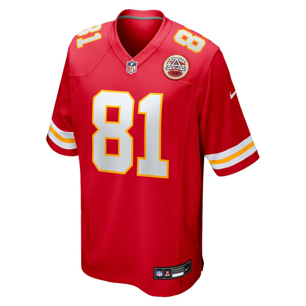 Nikko Remigio Kansas City Chiefs Team Game Jersey - Red - Nike