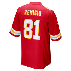 Nikko Remigio Kansas City Chiefs Team Game Jersey - Red - Nike